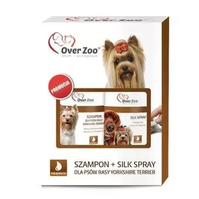 OVER ZOO Szampon Dla Psów Rasy Yorkshire Terrier 250ml + Silk Spray 250ml