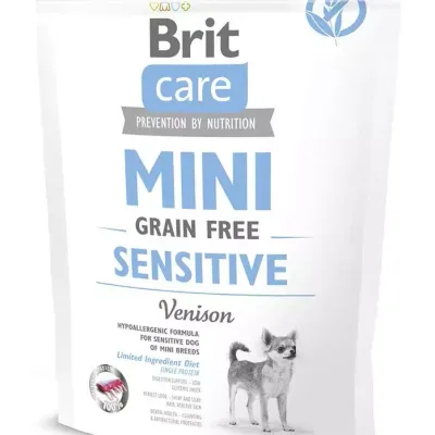 Brit Care Mini Grain Free Sensitive Z Dziczyzną 400g