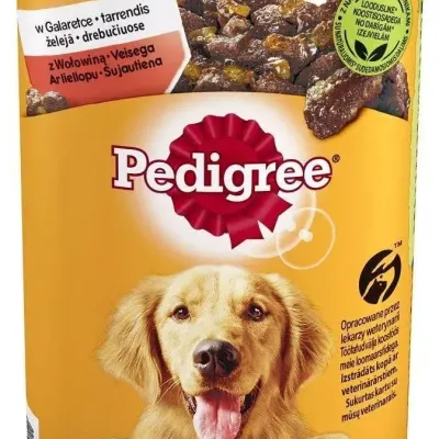 Pedigree Mokra Karma Dla Dorosłych Psów Z Wołowiną W Galarecie Puszka 400g