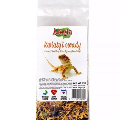 ALEGIA Kwiaty I Owady Dla Agamy 40g