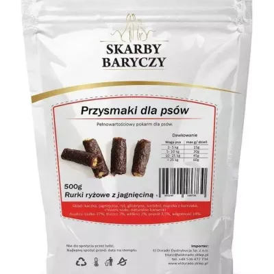 SKARBY BARYCZY Rurki ryżowe z jagnięciny 500g