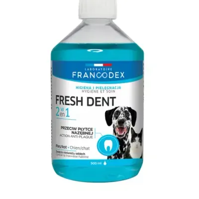 Zolux Francodex Fresh Dent Płyn Do Higieny Jamy Ustnej Dla Psów I Kotów 500ml