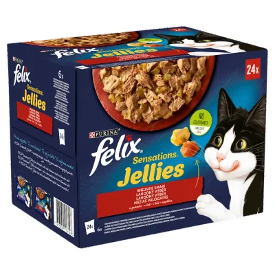 Felix Sensations Jellies Wiejskie Smaki W Galaretce 24x85g