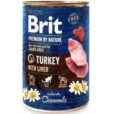 Brit Premium By Nature Turkey With Liver 800g