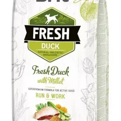 Brit Fresh Duck & Millet Adult Run & Work 12kg