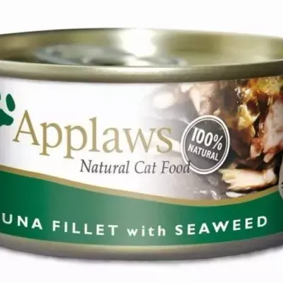 APPLAWS Tuna Fillet With Seaweed In Jelly Tin 156g