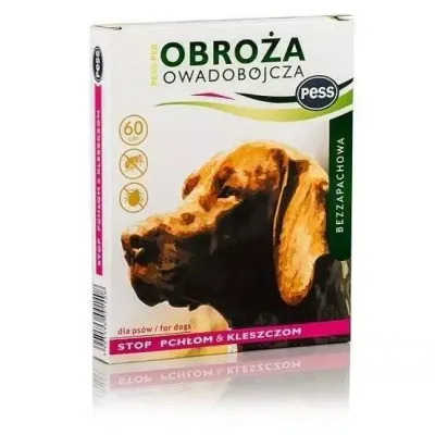 Pess Per Obroża Owadobójcza Dla Psa Bezzapachowa Brązowa 60cm