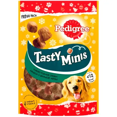 Pedigree Tasty Minis - Limitowany, Świąteczny Przysmak O Smaku Indyka Dla Dorosłych Psów 130 g