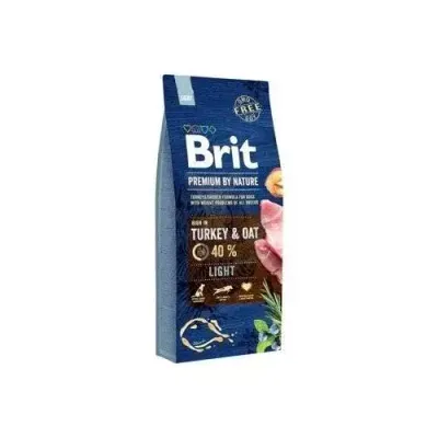 Brit Premium By Nature Light Z Indykiem I Owsem 15kg