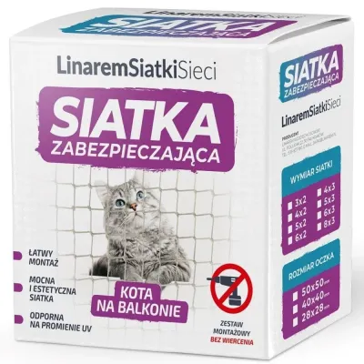 Linarem Siatka Na Balkon Dla Kota 5x2m