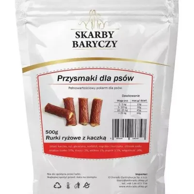 SKARBY BARYCZY Rurki ryżowe z kaczki 500g