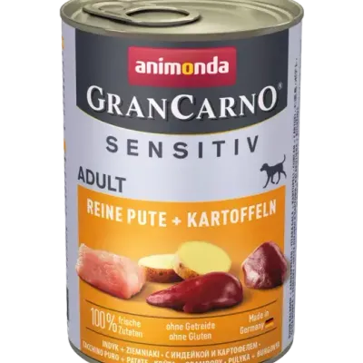 Animonda GranCarno Sensitiv Adult Dog Indyk I Ziemniaki 400g