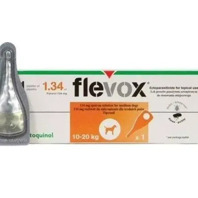 Vetoquinol Flevox M Na Pchły I Kleszcze Dla Psów 10-20kg 1x1,34ml