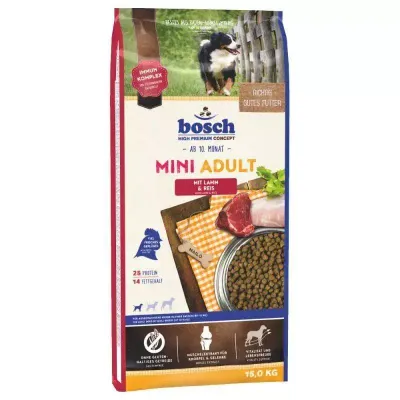 BOSCH Adult Mini Lamb & Rice 15kg