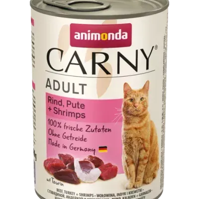 Animonda Cat Carny Adult Wołowina, Indyk I Krewetki 400g