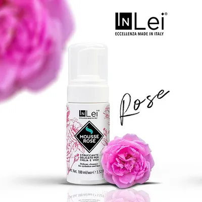 Inlei® Mousse ROSE – delikatna pianka do mycia i demakijażu