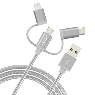 Joby Kabel ChargeSync 3w1 1.2m Space Grey