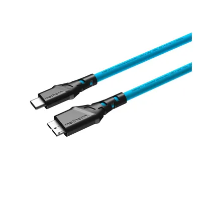 Mathorn MTC-530 5m 10Gbps USB C - MicroB ArcticBlue