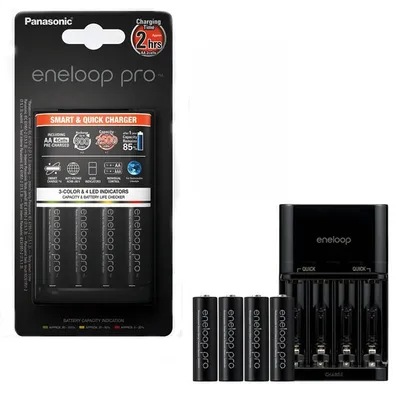 Ładowarka Panasonic BQ-CC55 + 4 x R6/AA ENELOOP PRO 2500mAh