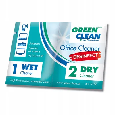 Ściereczki Green Clean Office Cleaner Desinfect