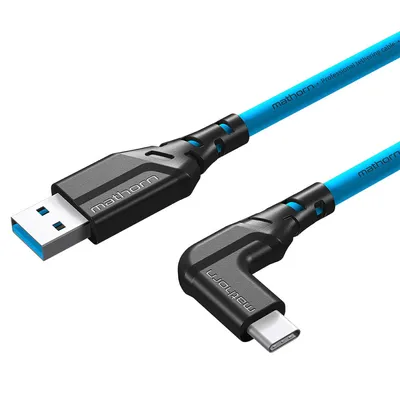 Mathorn MTC-201 2m 10Gbps 60W USB A-C90 ArcticBlue