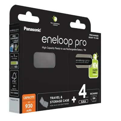 Akumulatorki PANASONIC ENELOOP PRO R03/AAA 930mAh 4 szt + box