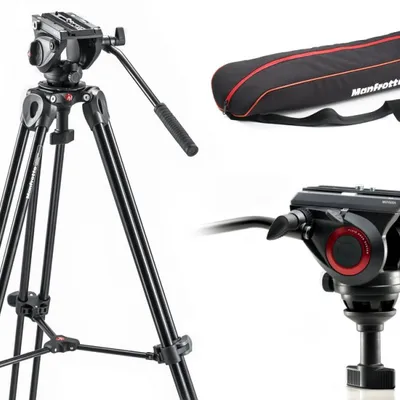 Manfrotto zestaw video MVT502AM + 500A statyw z głowicą + torba