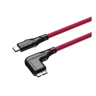 Mathorn MTC-531M 5m 10Gbps USB CA - MicroB 90° Magenta