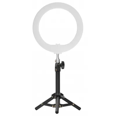 Newell lampa pierścieniowa LED RL-10A Arctic White + statyw