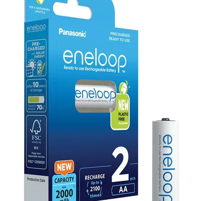 Akumulatorki PANASONIC ENELOOP AA 2000mAh 2 szt