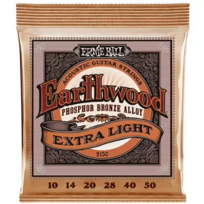 Ernie Ball 2150 Extra Light Earthwood Phosphor Bronze struny do gitary akustycznej 10-50