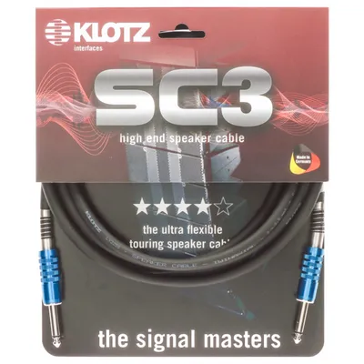 Kabel głośnikowy KLOTZ SC3PP01SW J/J 1m