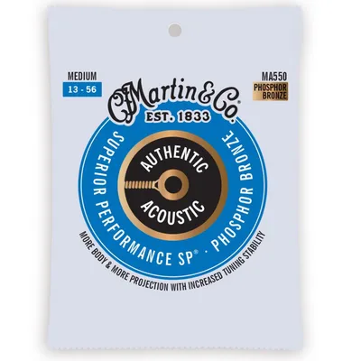 Martin MA550 Medium (13-56) Authentic Phosphor Bronze struny do gitary akustycznej