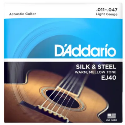 D'Addario EJ40 Silk & Steel 11-47 struny do gitary akustycznej