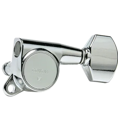 Klucze do gitary GOTOH SG381-07 L6 Chrome sześć lewych kluczy bez blokady Standard