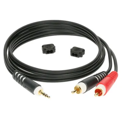 Kabel audio KLOTZ AY7-0200 mini Jack/2xRCA 2m