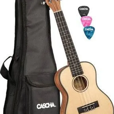 Ukulele Koncertowe Cascha HH 2151 Solid Top SET