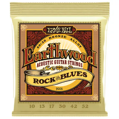 Ernie Ball 2008 Earthwood 80/20 Bronze struny do gitary akustycznej 10-52