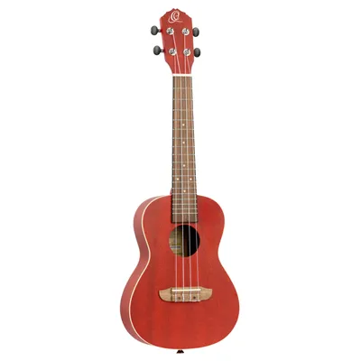 Ukulele koncertowe Ortega RUFIRE Earth Series czerwone ukulele Fire Red