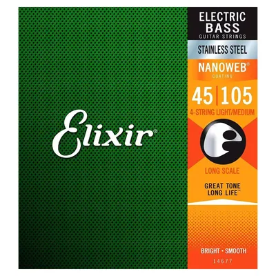 Elixir Bel 14677 Stainless Steel 45-105 - Struny do gitary basowej