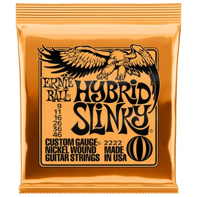 Ernie Ball 2222 NC Hybrid Slinky struny do gitary elektrycznej 9-46