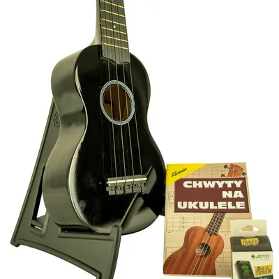 Zestaw Ukulele Noir NU1S Baton Rouge czarne + akcesoria