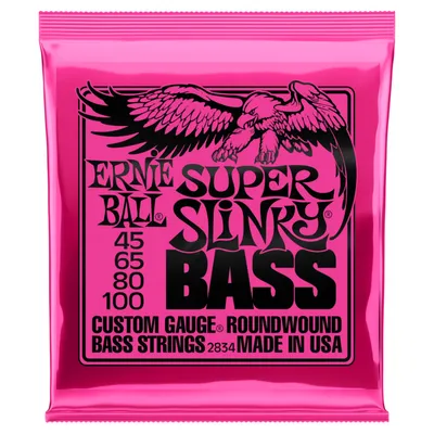 Ernie Ball Super Slinky Bass Nickel Wound 45-100 (EB 2834) struny do gitary basowej