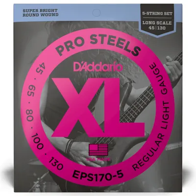 D'addario EPS170-5SL struny do gitary basowej 5-ciostrunowej 45-130 super long