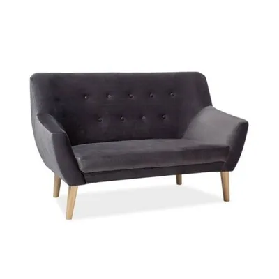 SOFA NORDIC 2 VELVET KOLOR SZARY TAPICERKA BLUVEL 14 / BUK