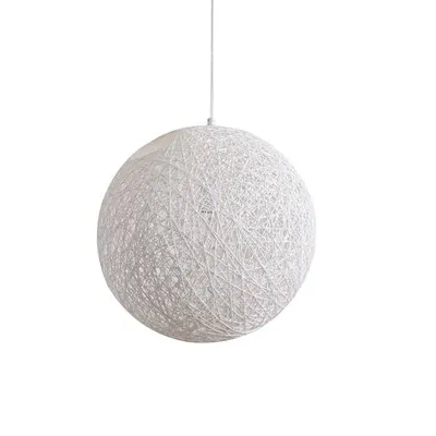 Lampa wisząca CORDA biała 30 cm