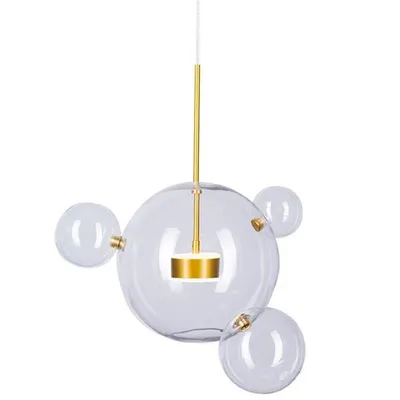 Lampa wisząca BUBBLES 3+1 LED złota 3000K