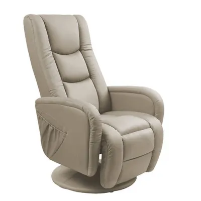 PULSAR recliner z funkcją masażu cappuccino