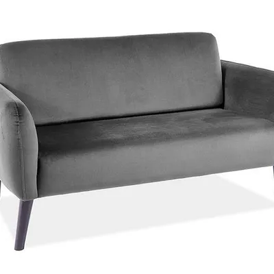 SOFA ELSA VELVET SZARY BLUVEL 14 / WENGE