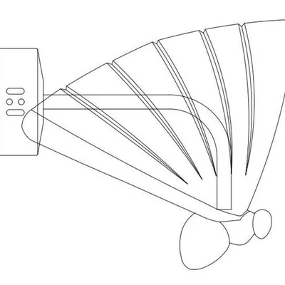 Lampa ścienna BEE LED złota 18 cm